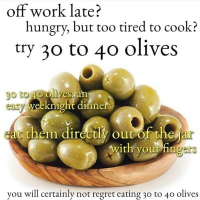30 to 40 olives