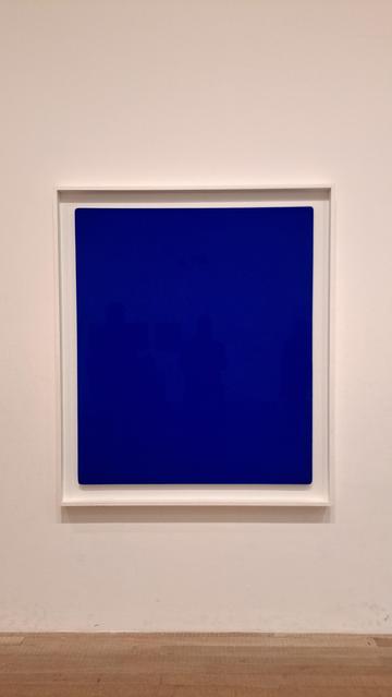 A plain blue canvas, aka IKB, at Tate Modern