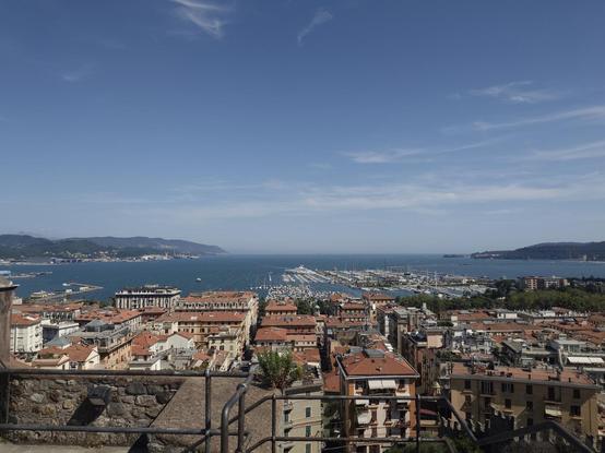 The view of La Spezia from Museo Del Castello
