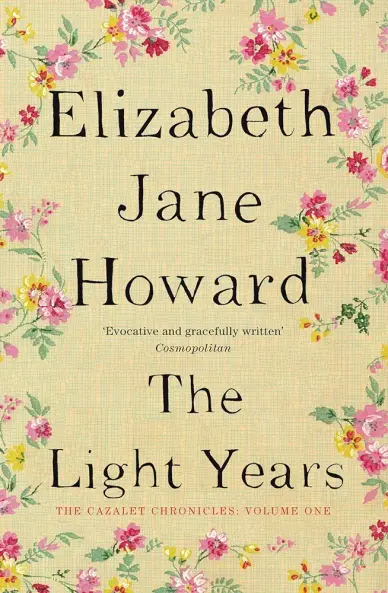 Cover of The Light Years by Elizabeth Jane Howard. It looks like wallpaper with a delicate floral design.