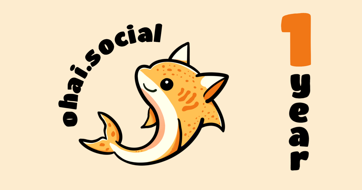 ohai.social is a cozy, fast and secure Mastodon server where everyone is welcome. Run by the folks at ohai.is.